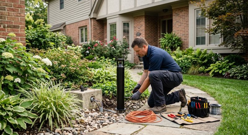 Patio Lights Installation in Kansas City, KS